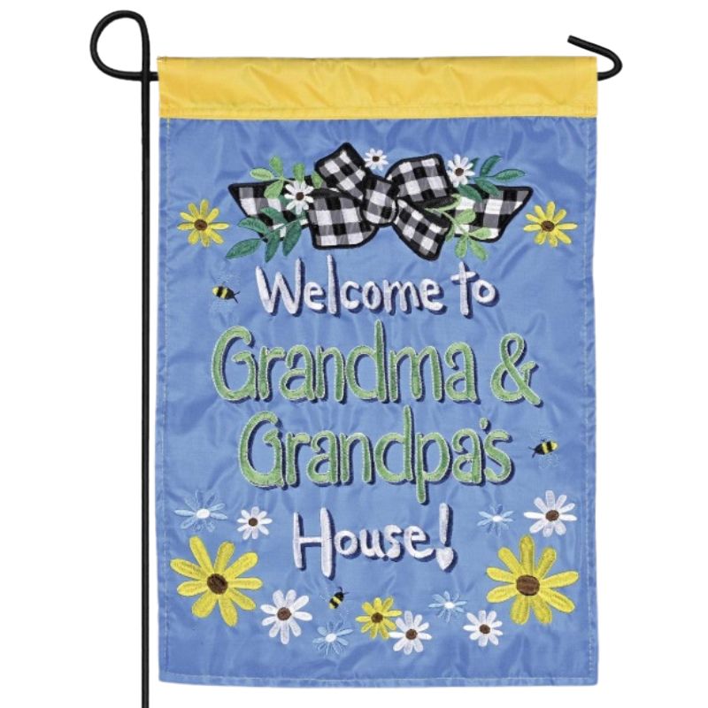 Welcome to Grandma/Grandpa Garden Flag